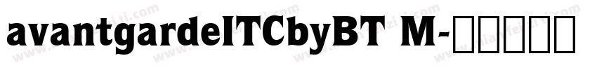 avantgardeITCbyBT M字体转换